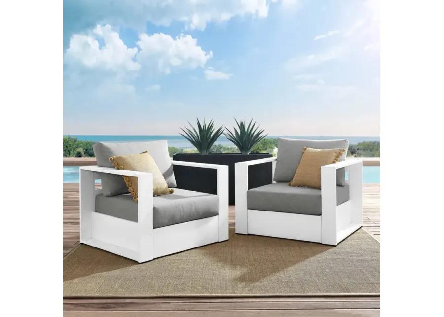 Tahoe Outdoor Patio Powder-Coated Aluminum 2-Piece Armchair Set