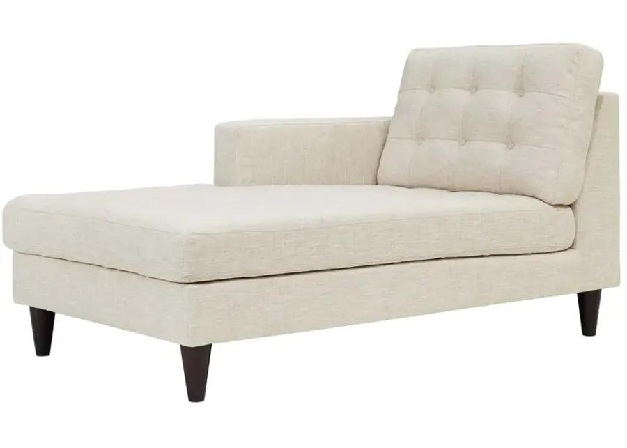 Empress Left-Arm Upholstered Chaise