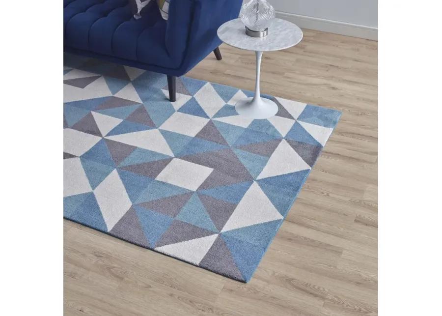 Kahula Geometric Triangle Mosaic 8x10 Area Rug