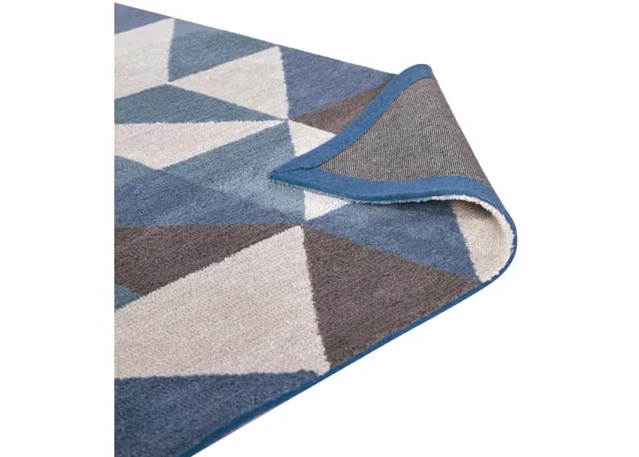 Kahula Geometric Triangle Mosaic 8x10 Area Rug