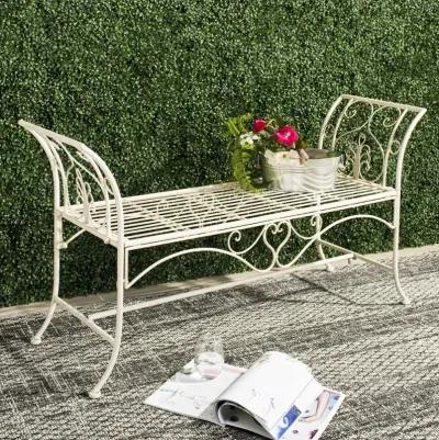 Adina Wrought Iron 51.25-Inch W Outdoor Garden Bench