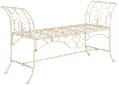 Adina Wrought Iron 51.25-Inch W Outdoor Garden Bench