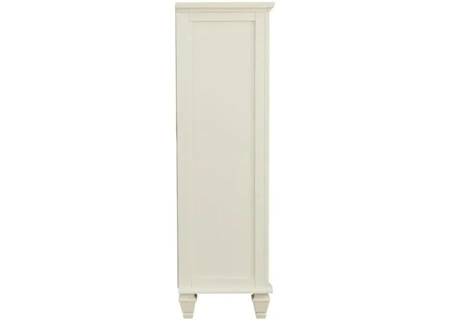 Sandy Beach 5-drawer Rectangular Chest Cream White