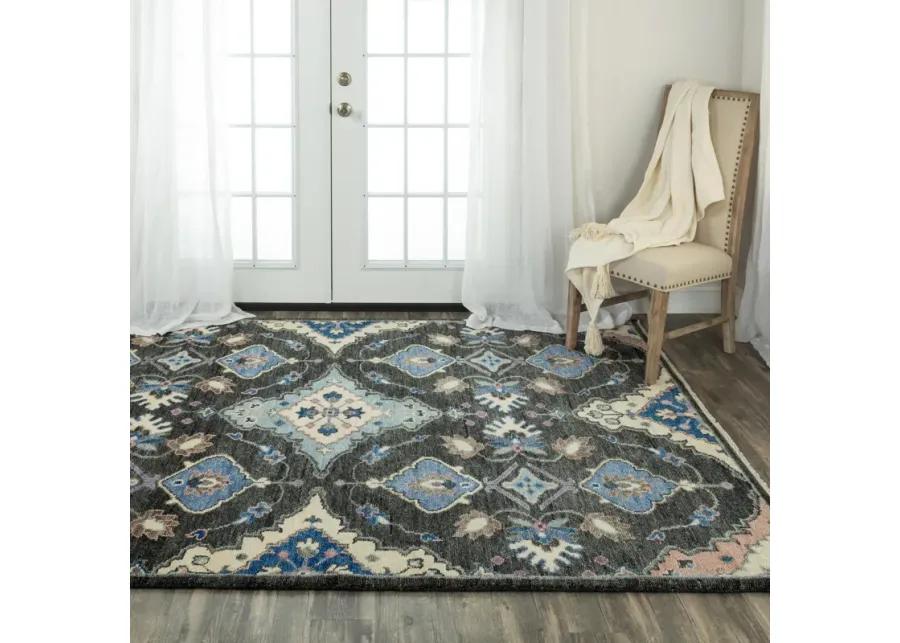 Envision Charcoal  Hand Spun Wool 9'x12' Rectangle Rug