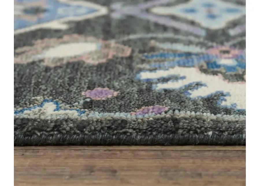 Envision Charcoal  Hand Spun Wool 9'x12' Rectangle Rug