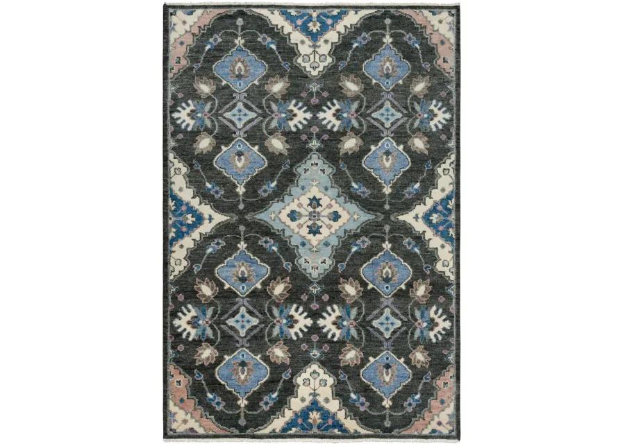 Envision Charcoal  Hand Spun Wool 9'x12' Rectangle Rug