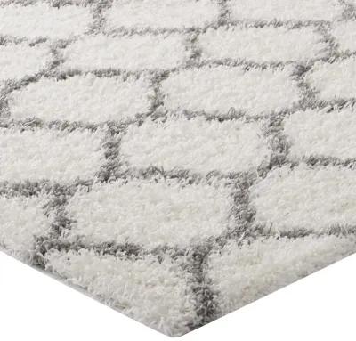 Solvea Moroccan Trellis 5x8 Shag Area Rug