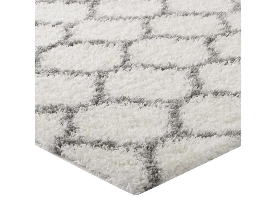 Solvea Moroccan Trellis 5x8 Shag Area Rug