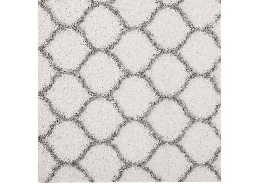 Solvea Moroccan Trellis 5x8 Shag Area Rug