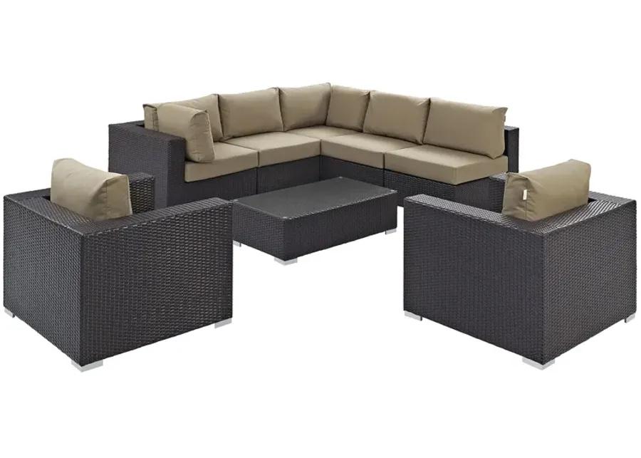 Convene 8 Piece Outdoor Patio Sectional Set