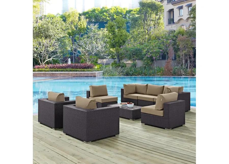 Convene 8 Piece Outdoor Patio Sectional Set