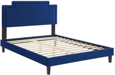 Liva Performance Velvet Queen Bed