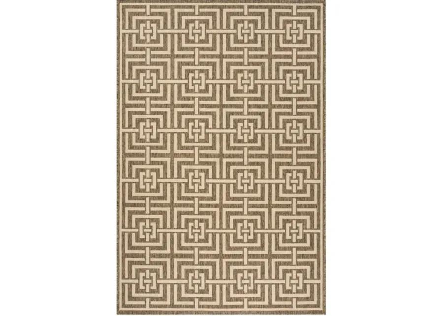 LINDEN 128 Collection LND128D-5 Beige / Cream 5'-3" X 7'-6"