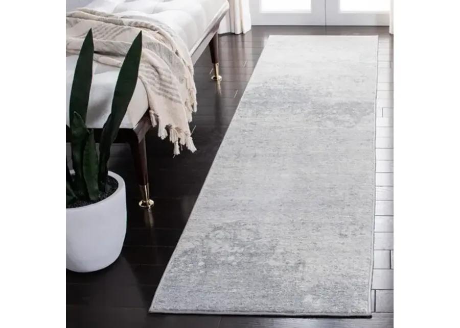 Brentwood 822 Ivory / Grey 2' X 12' Runner Powerloomed Rug