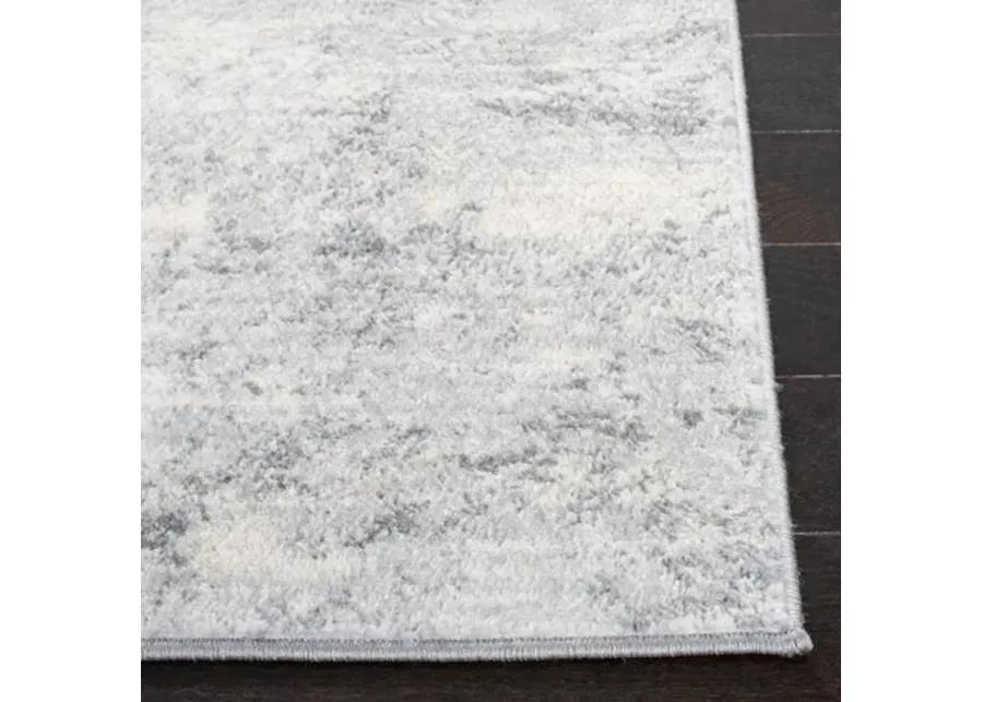 Brentwood 822 Ivory / Grey 2' X 12' Runner Powerloomed Rug