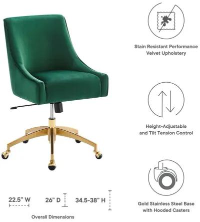 Discern Performance Velvet Office Chair