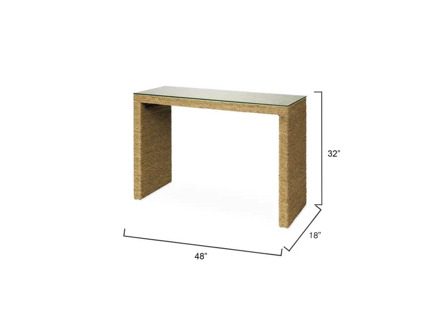 Captain Seagrass Console Table