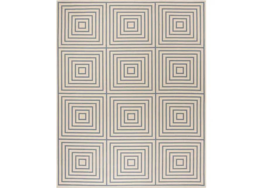 LINDEN 123 Collection LND123N-9 Cream / Blue 9' X 12'