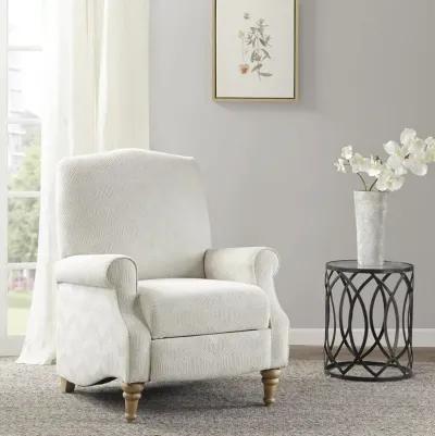 Madison Park Athena Ivory Push Back Recliner