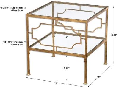 Genell Gold Cube Table