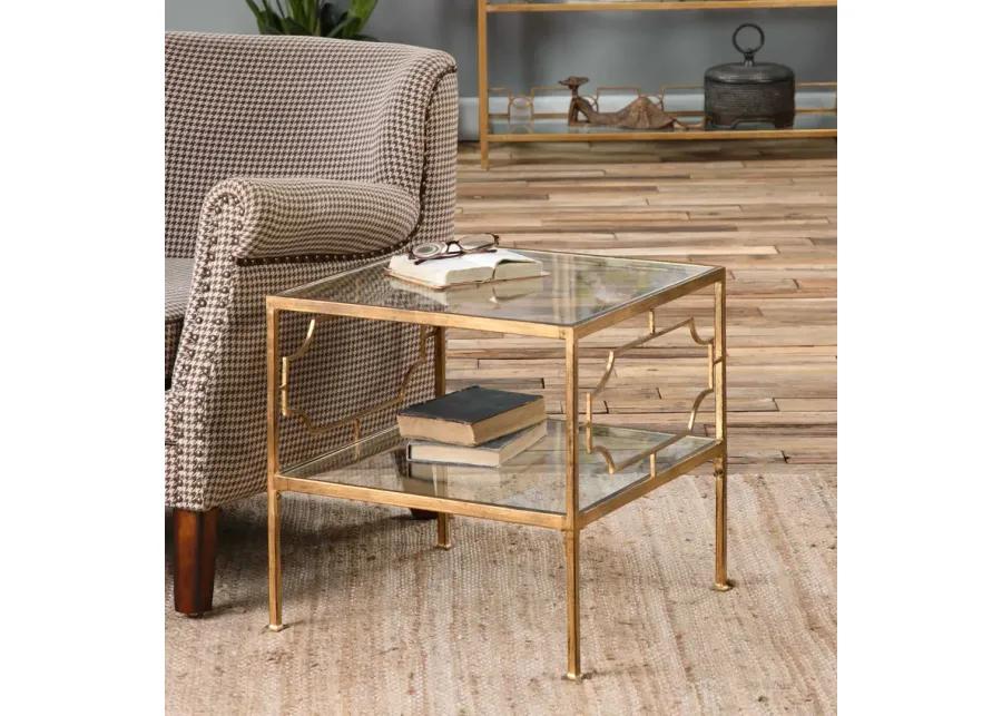 Genell Gold Cube Table