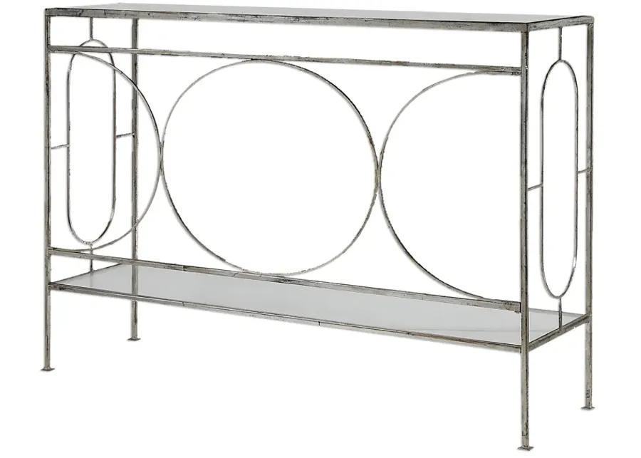 Luano Silver Console Table