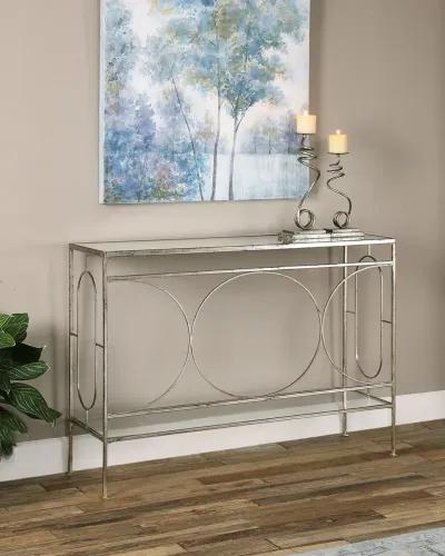 Luano Silver Console Table