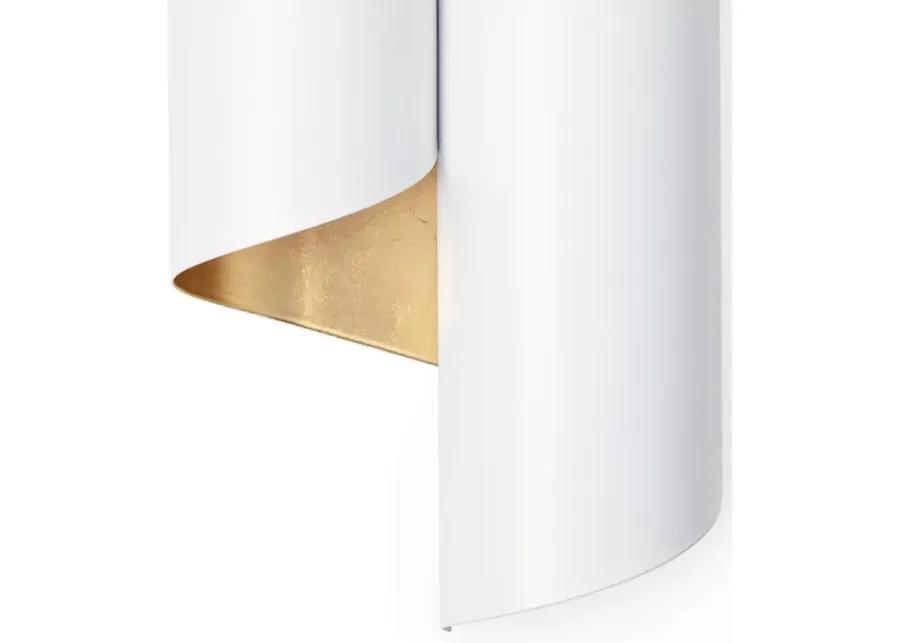 Folio Sconce (White and Gold)