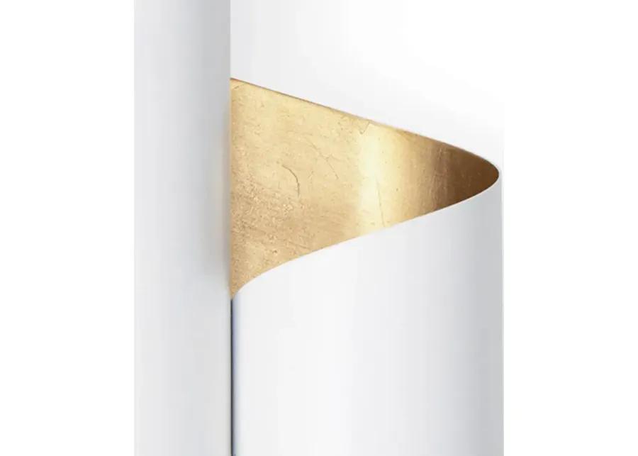 Folio Sconce (White and Gold)