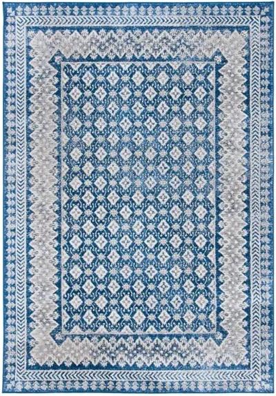 Brentwood 899 Navy / Beige 9' X 12' Large Rectangle Powerloomed Rug