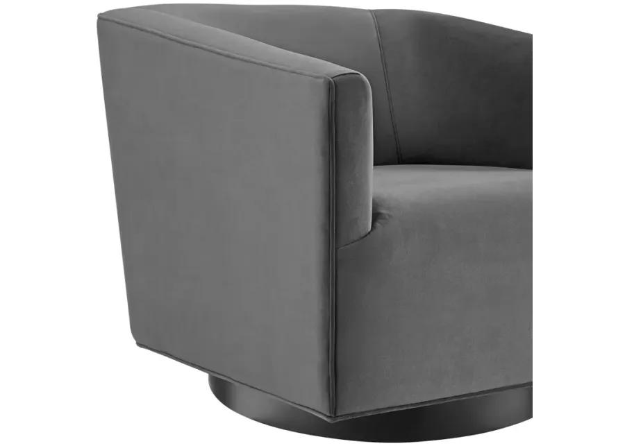 Twist Swivel Chair Performance Velvet Set of 2