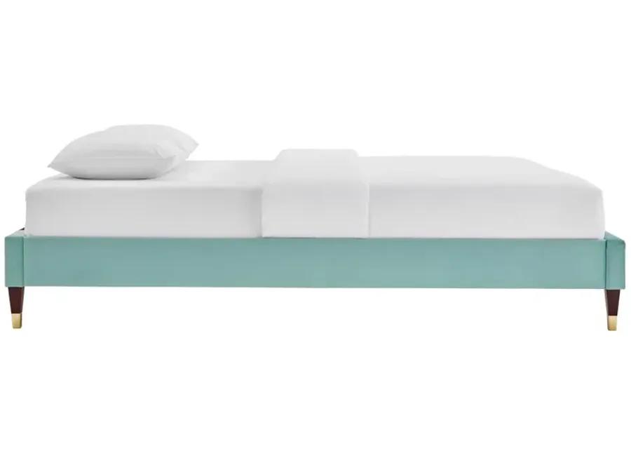 Harlow Full Performance Velvet Platform Bed Frame