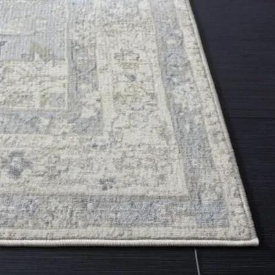 Brentwood 852 Ivory / Grey 9' X 12' Large Rectangle Powerloomed Rug