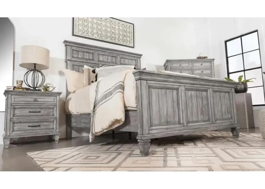 Avenue California King Panel Bed Grey