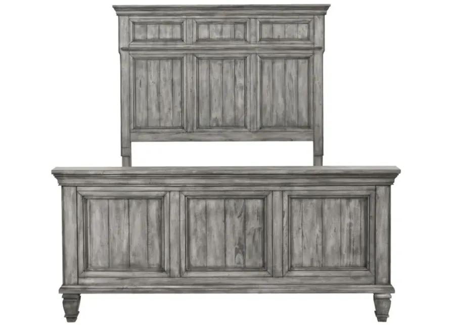 Avenue California King Panel Bed Grey