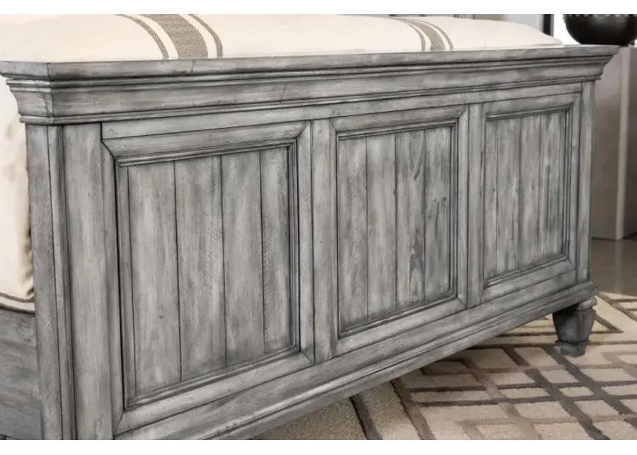 Avenue California King Panel Bed Grey