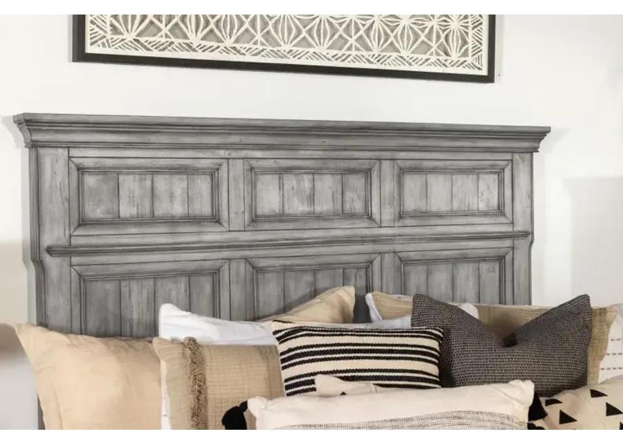 Avenue California King Panel Bed Grey