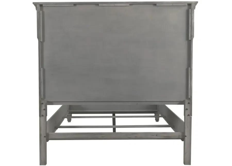 Avenue California King Panel Bed Grey