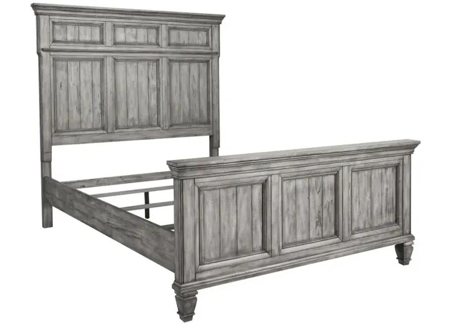 Avenue California King Panel Bed Grey