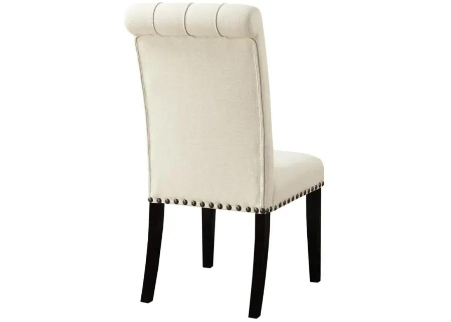 Alana Tufted Back Upholstered Side Chairs Beige (Set of 2)