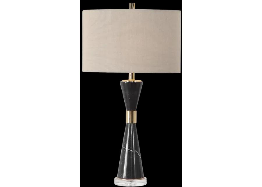 Alastair Black Marble Table Lamp