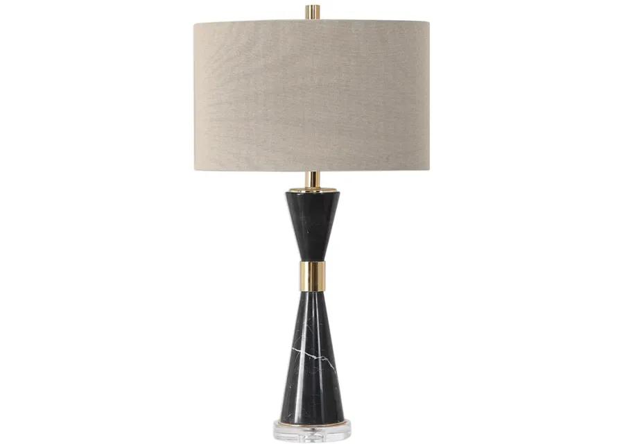 Alastair Black Marble Table Lamp