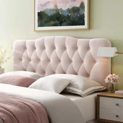 Annabel King Diamond Tufted Performance Velvet Headboard