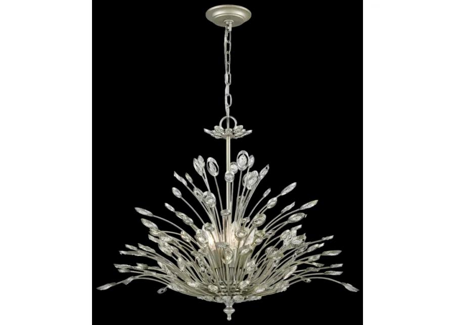 Mullica 28" Wide 6-Light Chandelier - Aged Silver