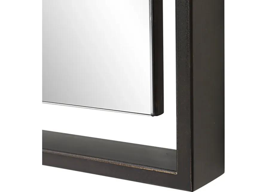 Egon Rectangular Bronze Mirror