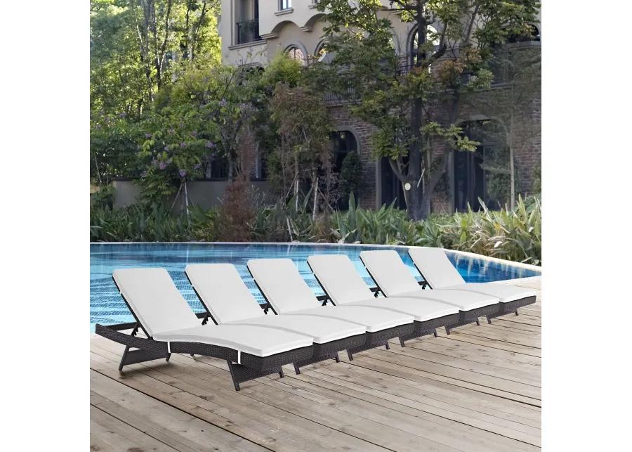 Convene Chaise Outdoor Patio Set of 6