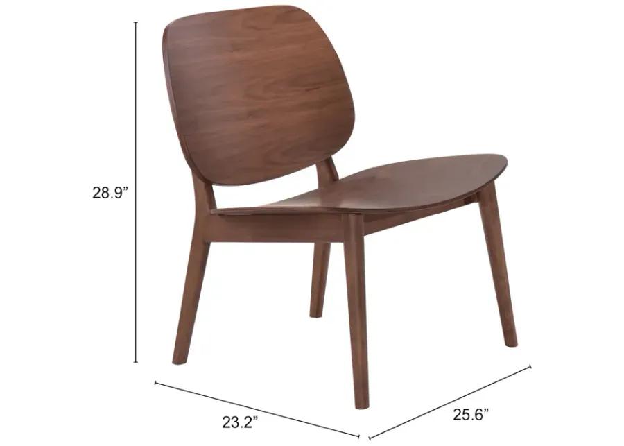 Priest Lounge Chair Walnut