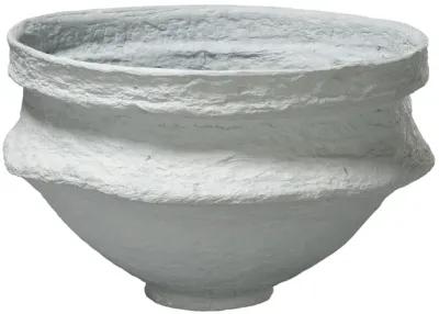 Landscape Cotton Mache Large Bowl, Blue