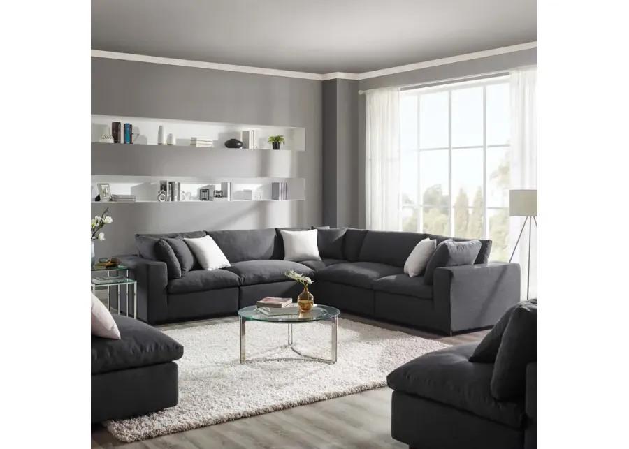 Commix Down Filled Overstuffed 5-Piece Sectional Sofa Set