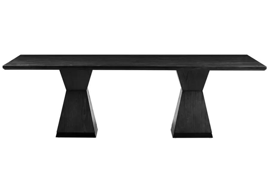 Nolan Black Wood Dining Table